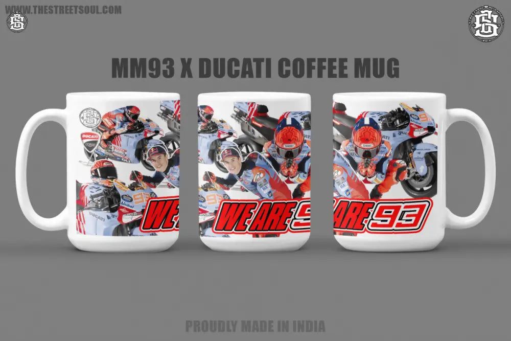 WE ARE 93 Marquez X Gresini Racing Coffee Mug - Street Soul Clothing