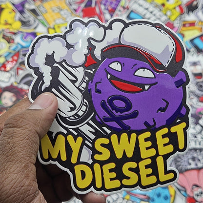 Weezing My sweet diesel car slap sticker - Street Soul Clothing