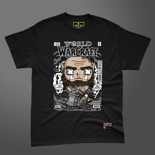 World of warcraft comic styled printed T-shirt