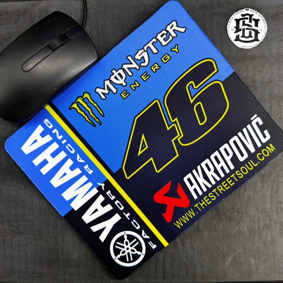 Yamaha VR|46 Mouse Pad 22cmX18cm - Street Soul Clothing