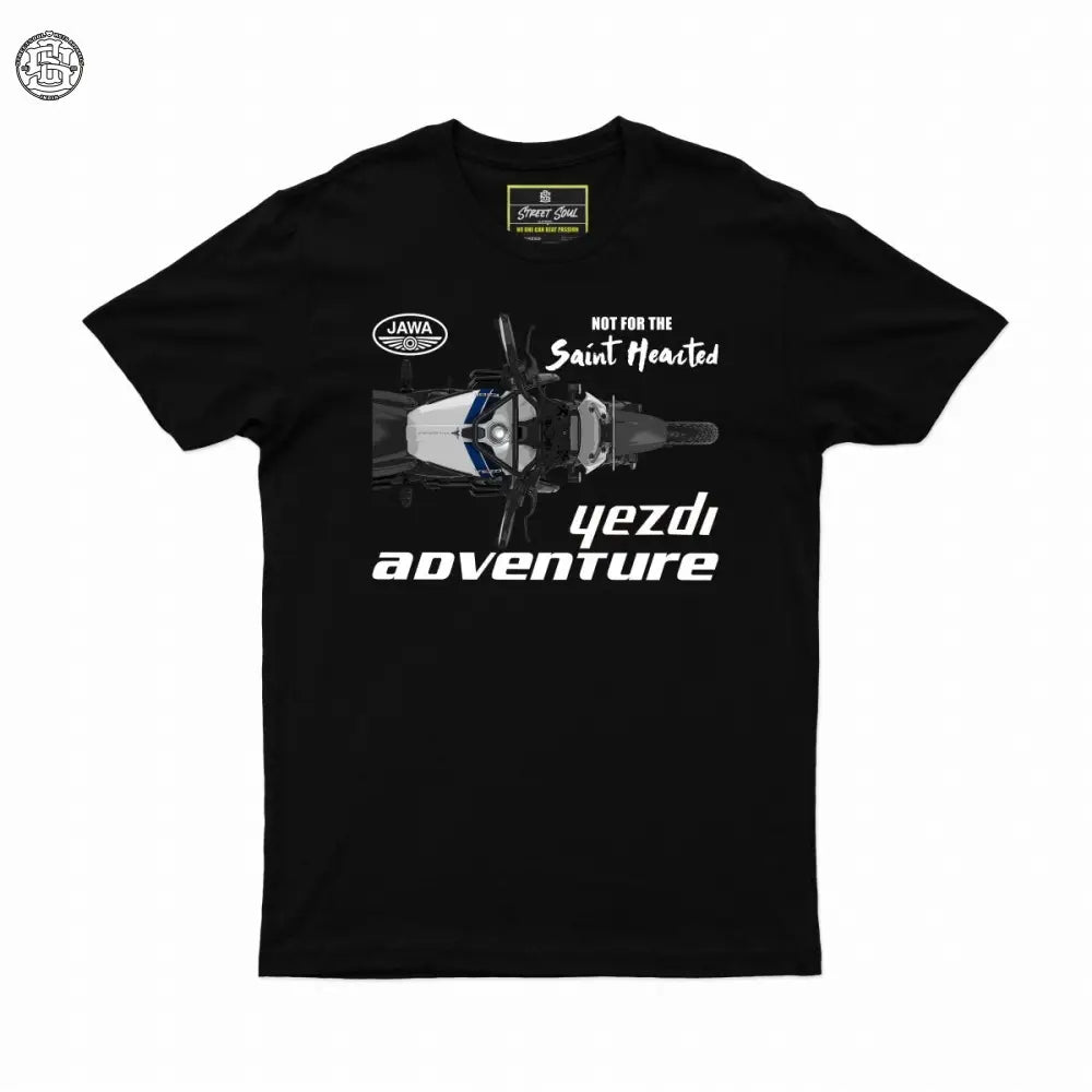 Yezdi adventure Printed cotton tshirt - Street Soul Clothing