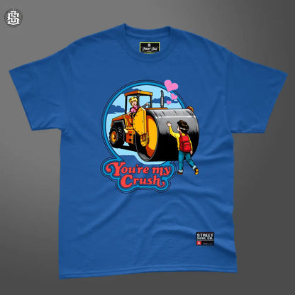 You are my crush printed royal blue T-shirt - T- Shirt